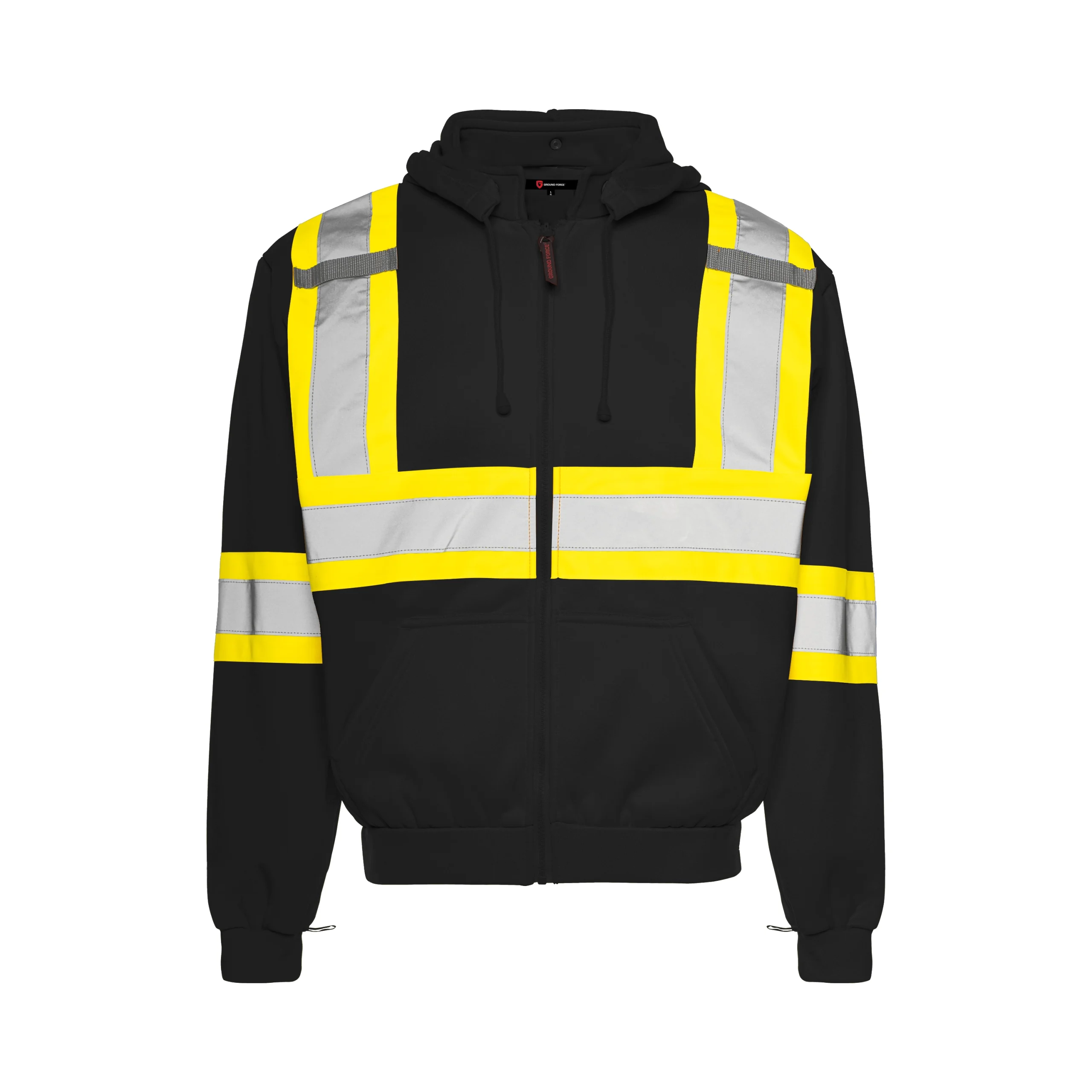 Hoodie full zip à bandes GROUNDFORCE