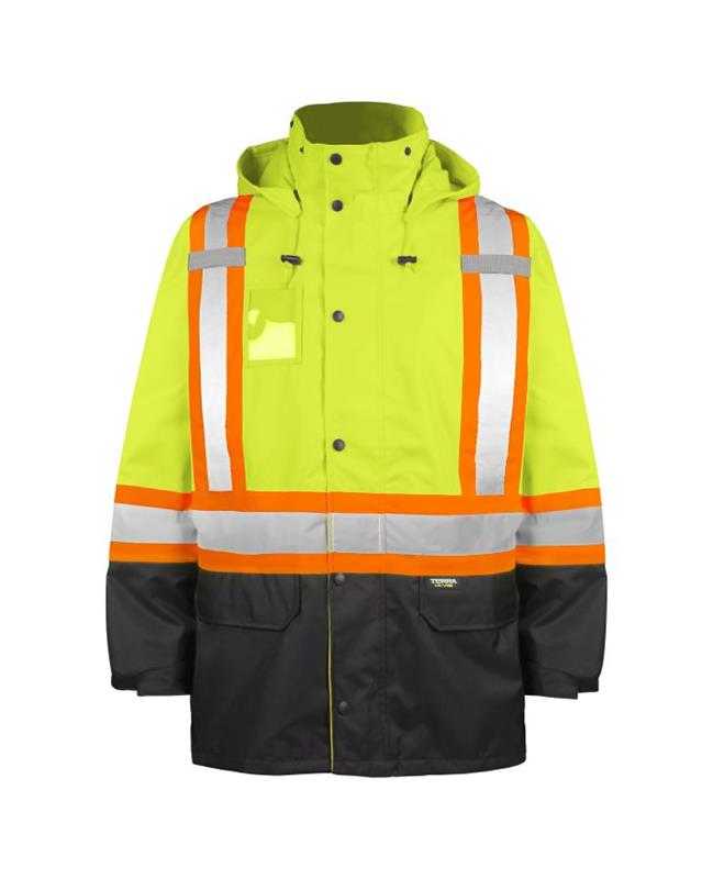 TERRA Hi-Vis 300-Deniers rain jacket