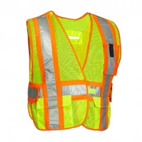 FORCEFIELD Hi-Vis lime traffic vest
