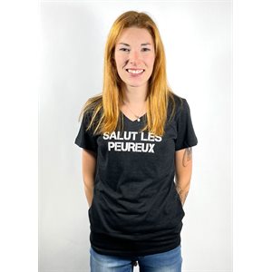 T-shirt femme -SALUT LES PEUREUX