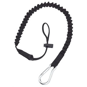 Dynamic lanyard Tool Tether with carabiner