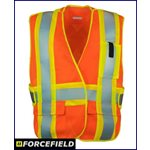 FORCEFIELD Orange Hi-Vis Traffic Vest