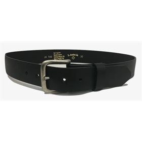 J. AUDET Black leather belt 1.5''